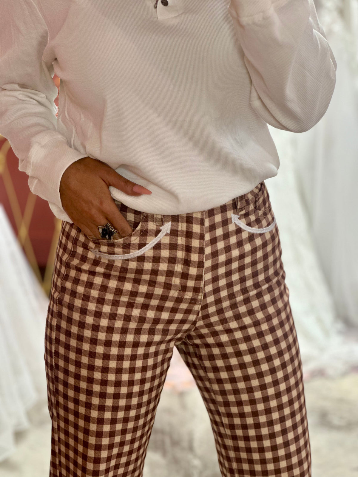 Cowgirl Shanna Plaid Jeans