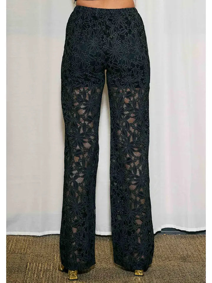 Baby Let's Go To Vegas Lace Pants