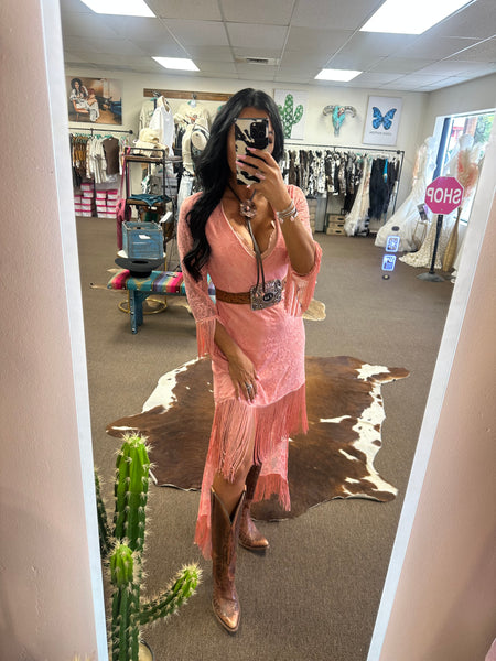 Paradise River Fringe Dress – Desperado Depot