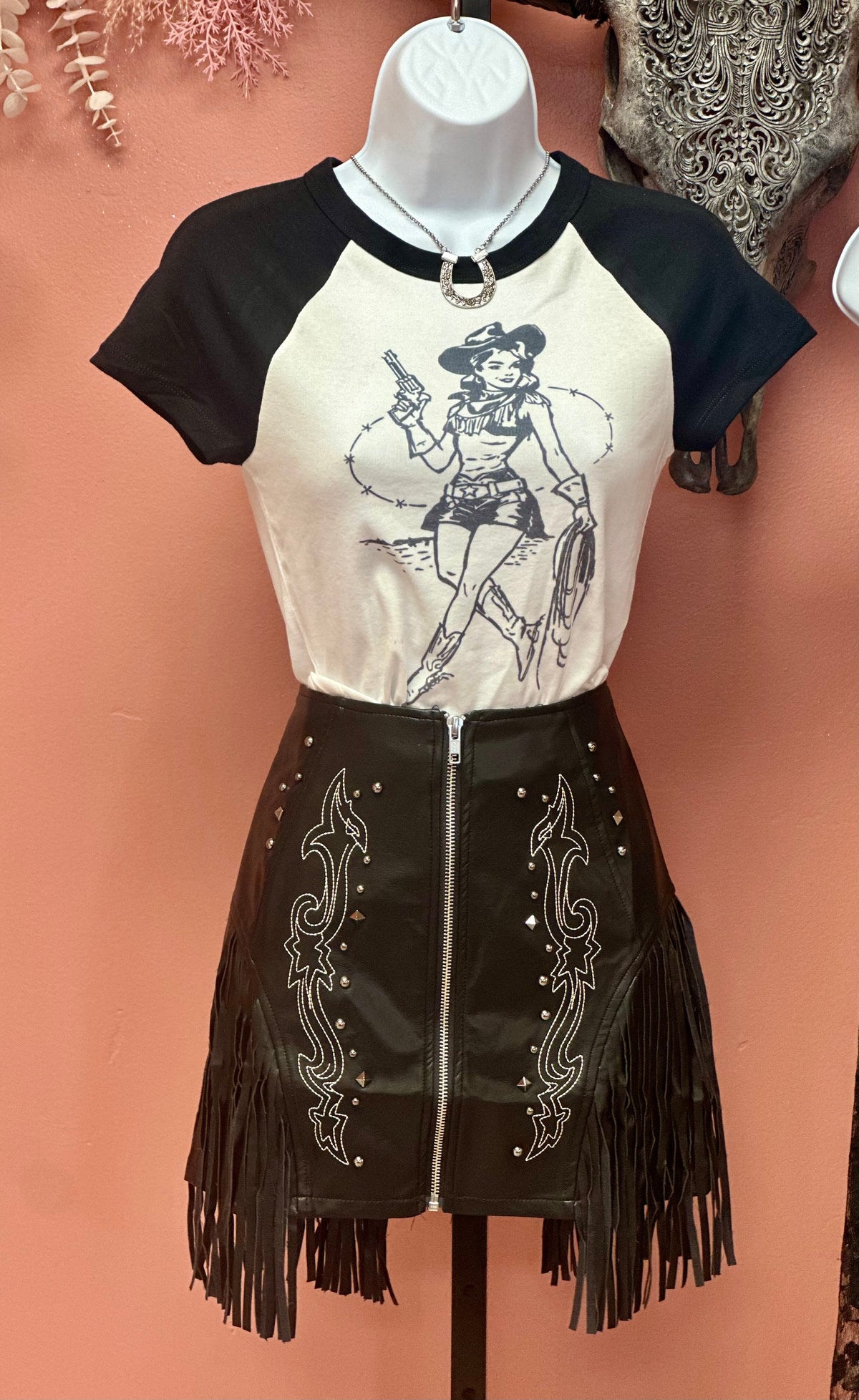 Gamblin' Woman Western Mini Skirt