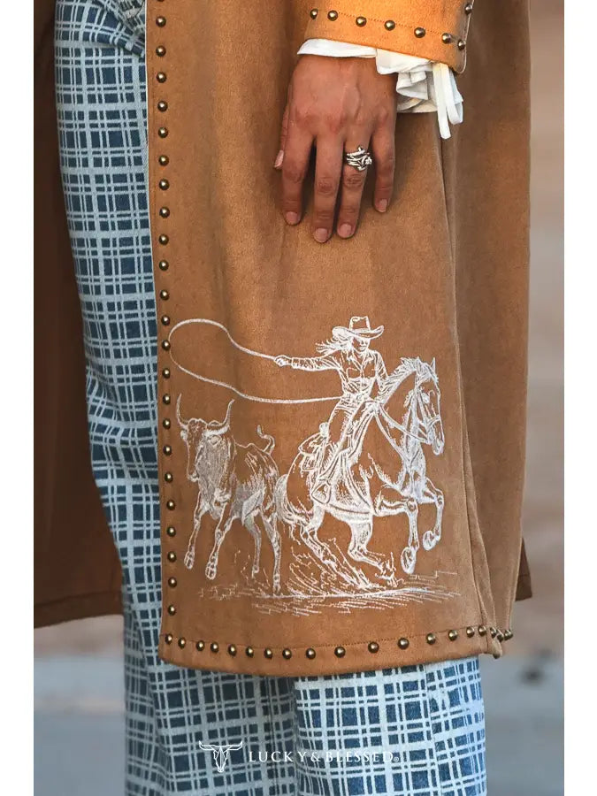 Wynonna Western Stitch Trench Coat