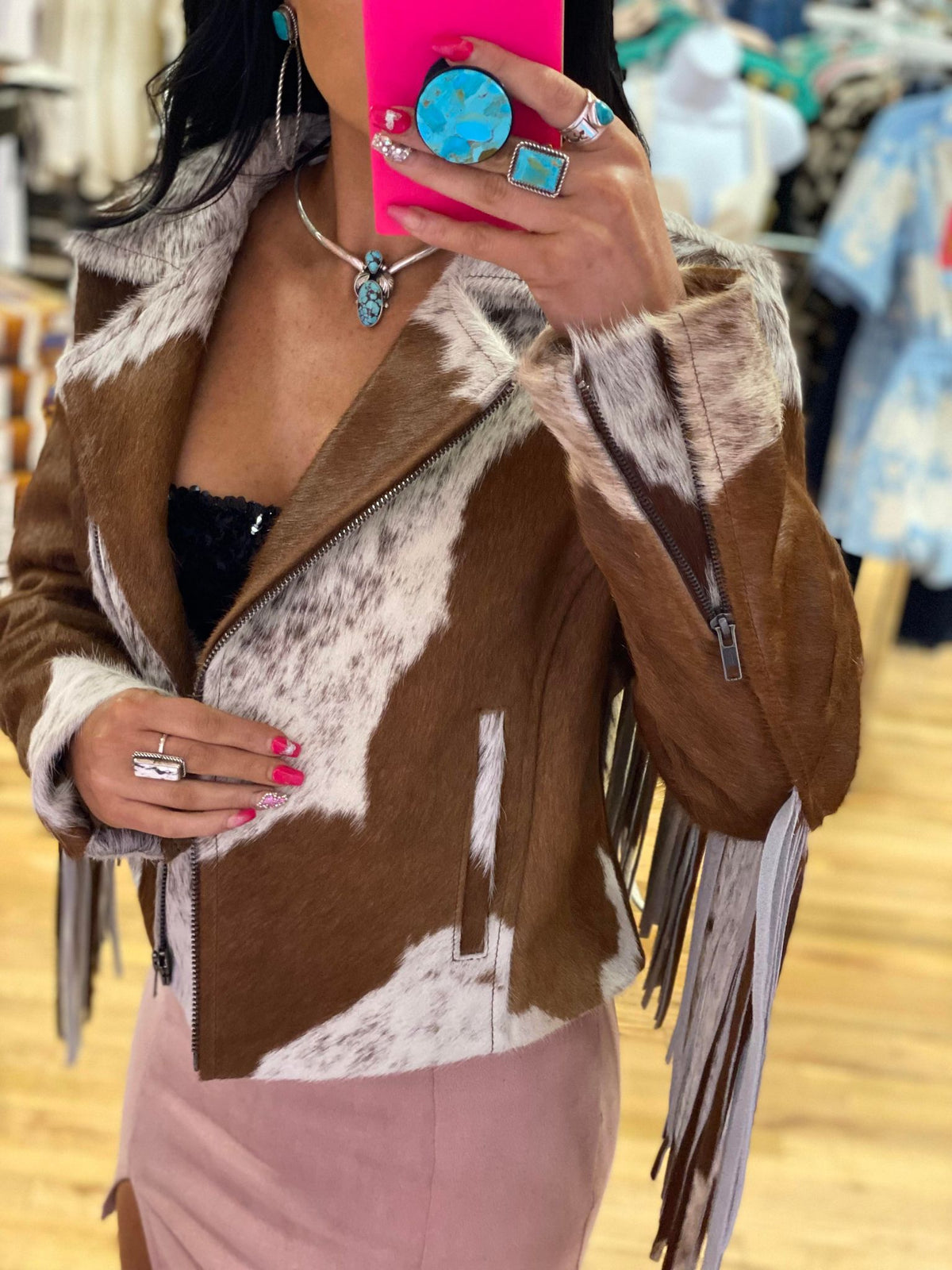 JAXNHULL COWHIDE JACKET - SISSY (Small)