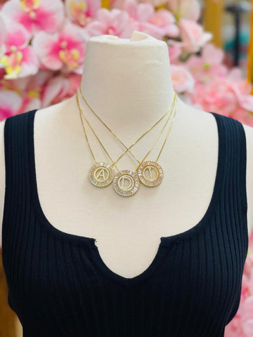 Savvy Initial Bling Necklace