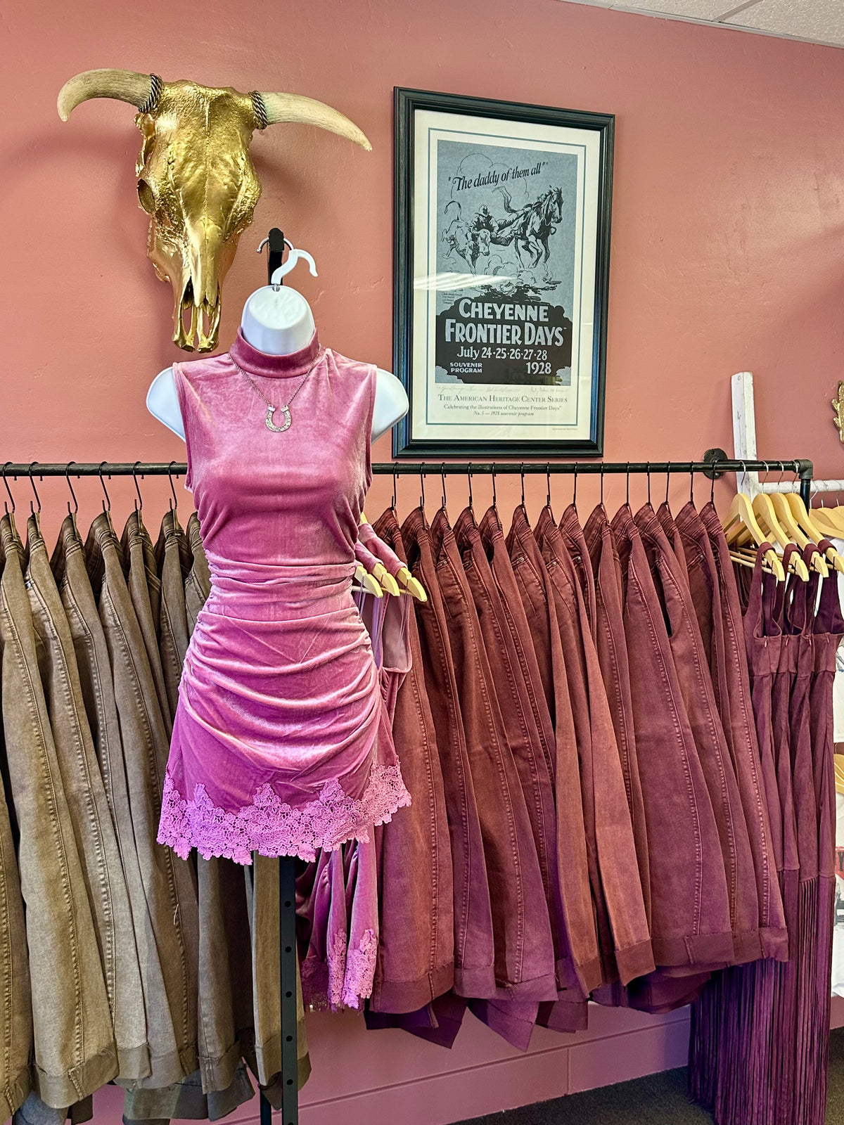 Rodeo Romance Velvet Dress