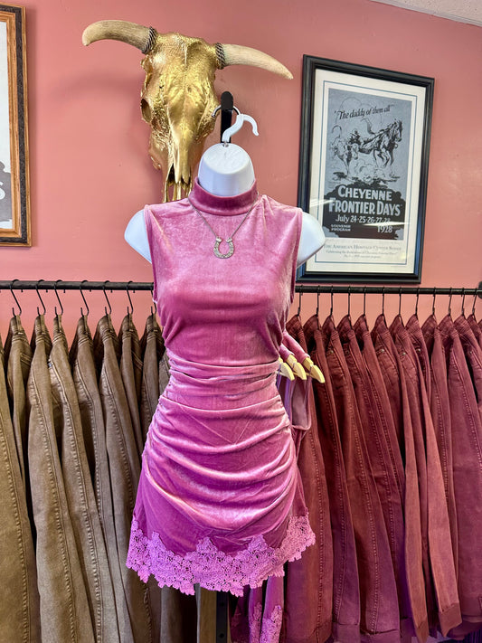 Rodeo Romance Velvet Dress
