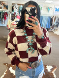 Hazer Checkered Sweater