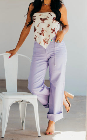The Rainy Denim - Lavender (S-2XL)