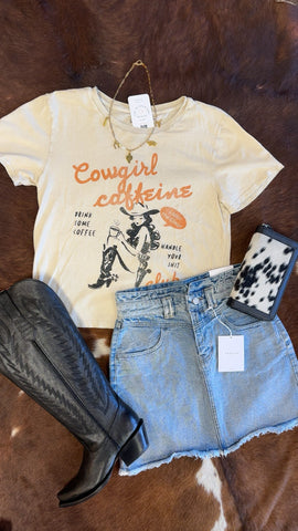 Cowgirl Caffeine Club Tee