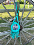 Cowgirl Canteen Clear Purse - Turquoise
