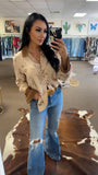 Mirabel Western Ruffle Blouse