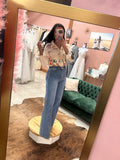 Pearl Vibes Wide Leg Denim