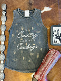 More Cowboys Aztec Tank