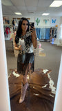 High Plains Fringe Cowhide Vest