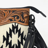 Black & White Aztec Wool Purse