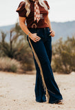 Marley Copper Fringe Wide Leg Denim
