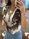 Cowhide Vest - Shortie No Fringe