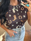 Glam Cowgirl Kayla Tee