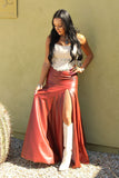 Wynonna Leather Maxi Skirt