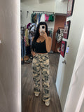 It Girl Camo Wide Leg Denim