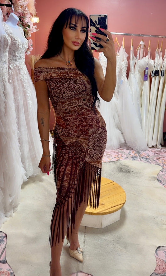 Cowgirl Jessie Boho Fringe Dress