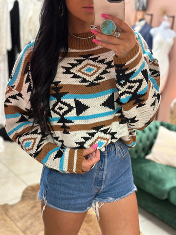 Oliva Aztec Sweater