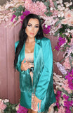 Girl in the Mirror Blazer - Turquoise