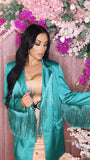 Girl in the Mirror Blazer - Turquoise