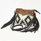Black & White Aztec Wool Purse