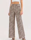 Lucy Leopard Wide Leg Pant