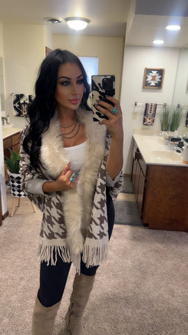 Cabin Fever Fur Shawl Jacket
