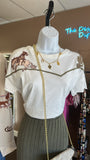 Embroidered Western Yoke Top