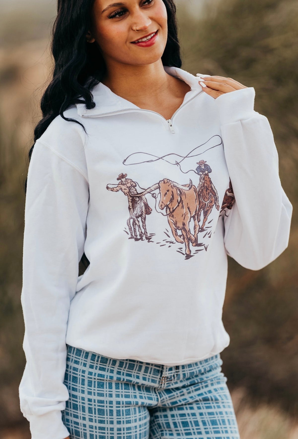 Team Ropers Quarter Zip