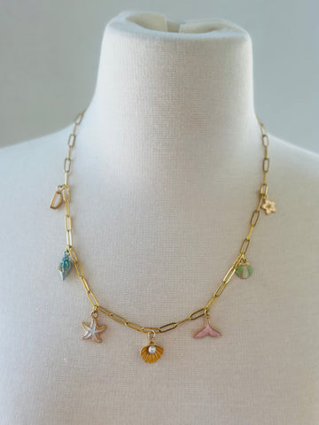 Ocean Tides Charm Necklace