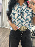 Jade Cowboy Blouse