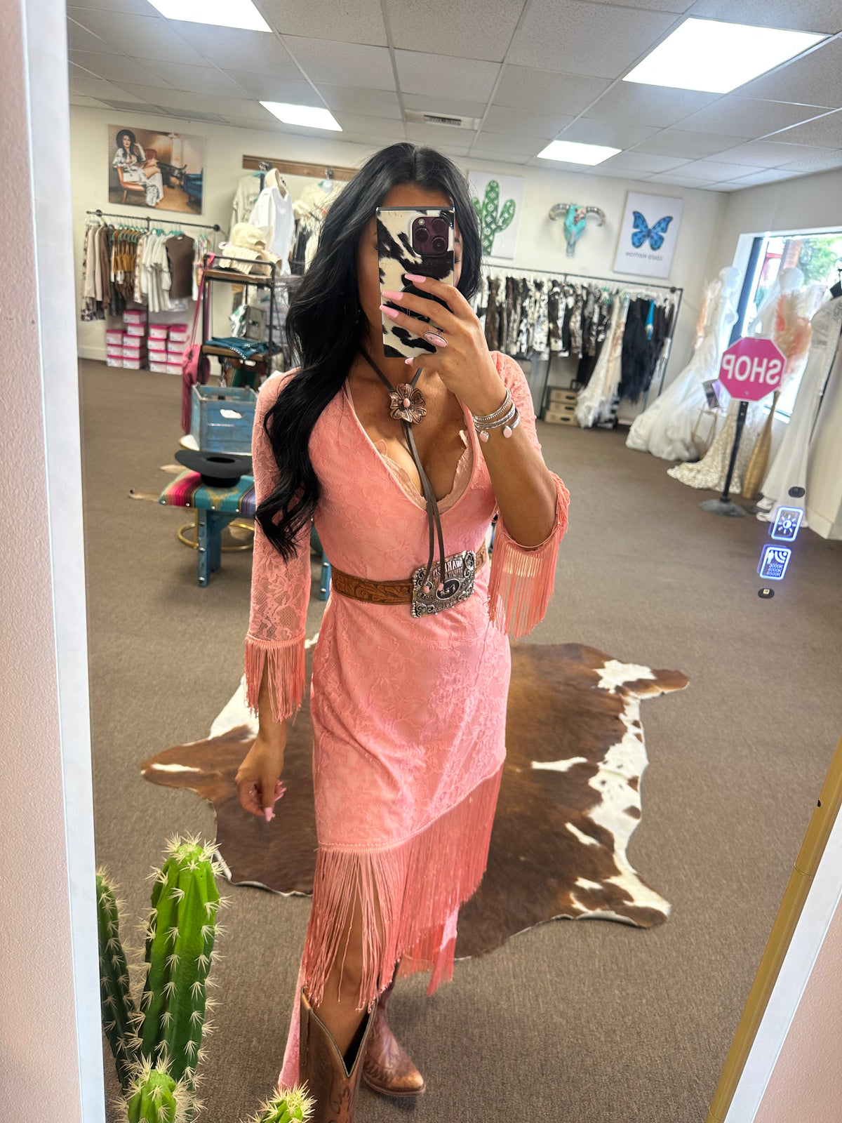 Paradise River Fringe Dress