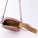 Dolly Pink Round Tooled Purse