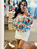 Cowgirl Katie Aztec Bomber Jacket