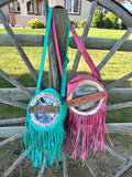 Cowgirl Canteen Clear Purse - Turquoise