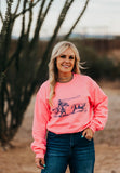 Hot Pink Roper Crewneck