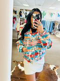 Cowgirl Katie Aztec Bomber Jacket