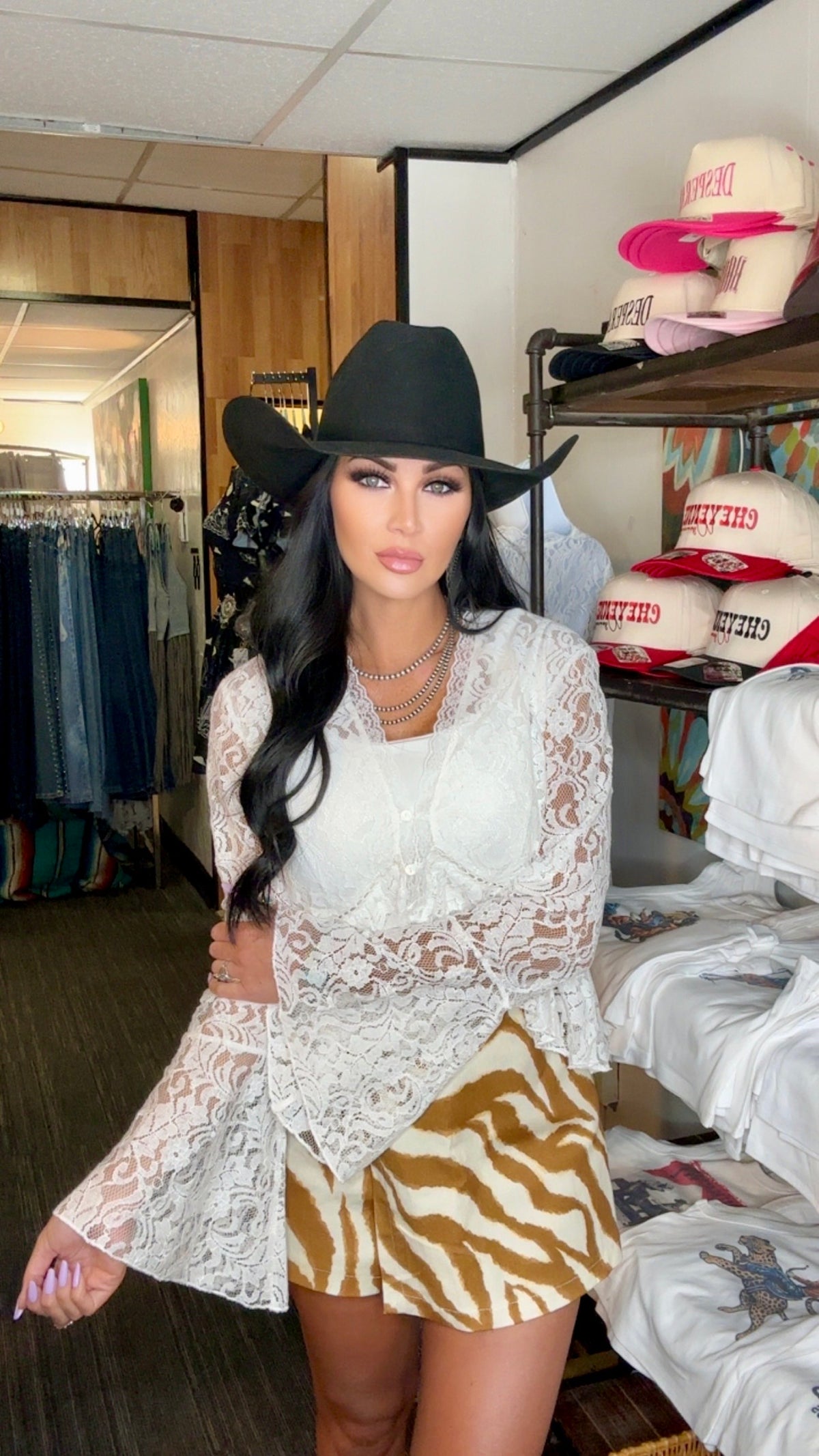 Cowgirl Cori Lace Top