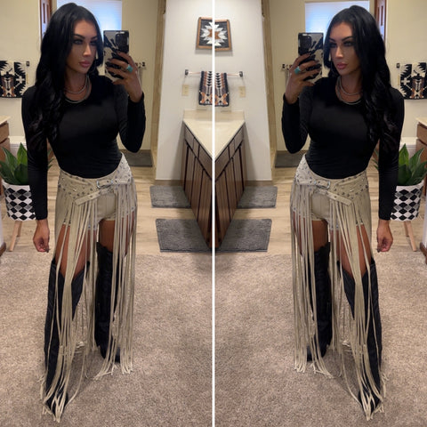 Wild West Luxe Chaps Shorts