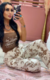 Western Print Joggers