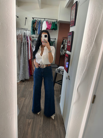 Swanky Cowgirl Wide Leg Denim