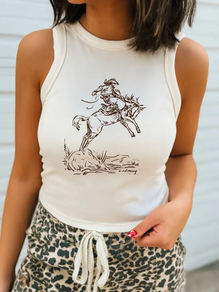 Cody Freedom Cropped Tank