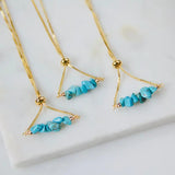 Turquoise Nugget Adjustable Bracelet