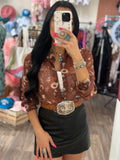 Annie Western Sheer Blouse