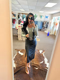 New River Faux Leather Skirt - Black