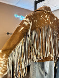Cowhide Fringe Moto Jacket #5 - LARGE