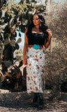 Cadillac Cowgirl Silky Midi Skirt